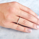 Mini Baguette Diamond Ashes Ring