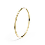 3mm Bangle in Yellow Gold for Ashes or Hair