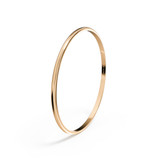 D-Shaped Memorial Ashes Bangle in Rose Gold