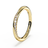 9ct Yellow Gold Ashes Eternity Diamond Ring
