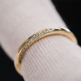 Yellow Gold Twist Eternity Ashes Ring