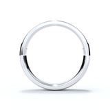 cremation ashes or hair ring diamond eternity with two rows in white gold