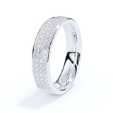 three row diamond ashes eternity ring with exceptional sparkle