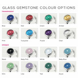 Glass and Ashes Gemstone Colour Options for Men's Memorial Signet Ring
