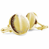 Ashes or Hair in Yellow Gold Men's Cufflink Memorial Jewellery