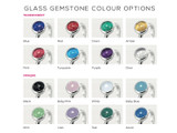 Ashes inside Glass Gemstone Colour Options for Ring