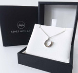 horse shoe ashes necklace in box