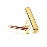 gold bar stud earring for ashes