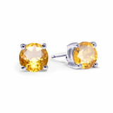 yellow sapphire ashes earrings