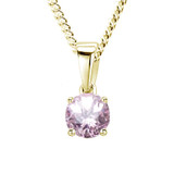 pink sapphire 1ct necklace with ashes