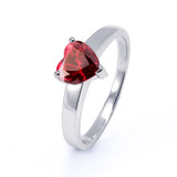 heart shaped ruby ashes ring