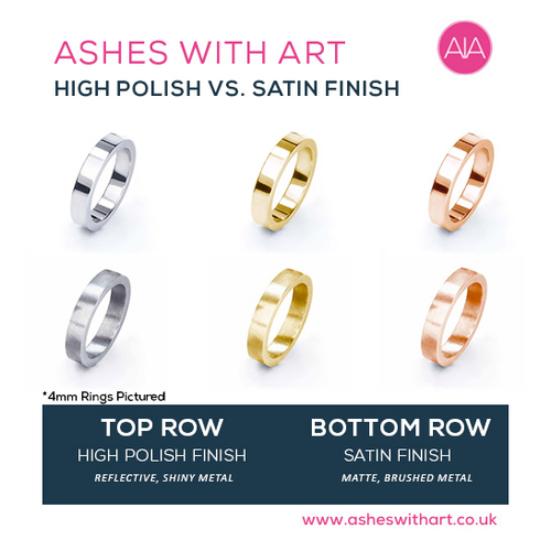 Court Shaped Memorial Ashes Ring