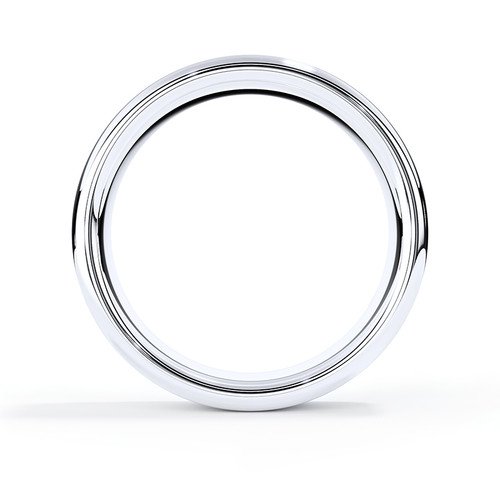Platinum Slight Court Profile Ashes Memorial Ring