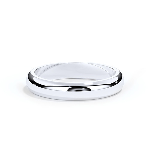 D Shaped Memorial Ashes Ring