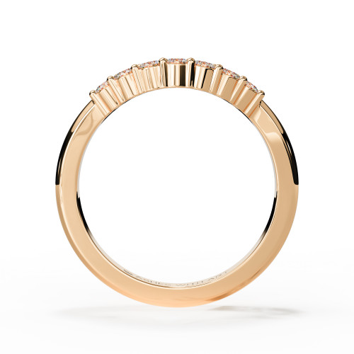 Rose Gold Ashes Memorial Wishbone Ring