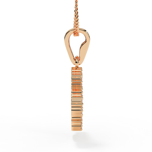 Diamond Clover Ashes Pendant in Rose Gold