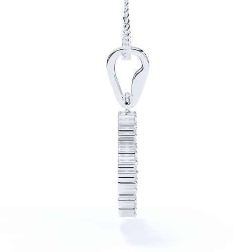 White Gold Clover Diamond Ashes Pendant