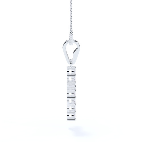 White Gold Diamond Claw Set Ashes Cross Pendant