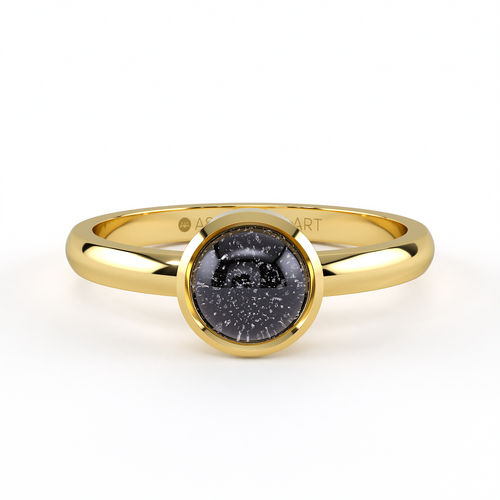 Harmony Ring With Ashes And Glass