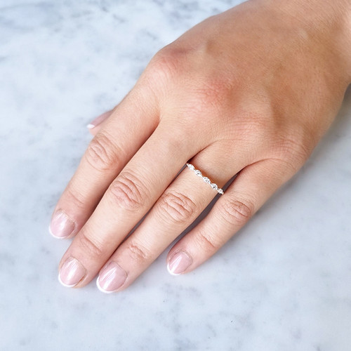 Marquise Diamond Eternity Ashes Ring