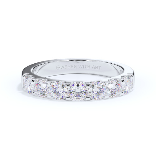 Eternity Style 3mm Stacking Diamond Ashes Ring