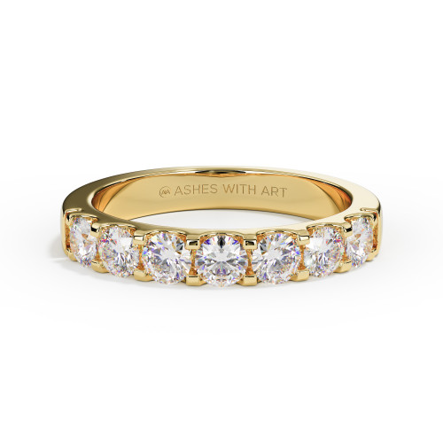 Stacking Diamond Eternity 3mm Diamond Memorial Ring in 18ct Yellow Gold