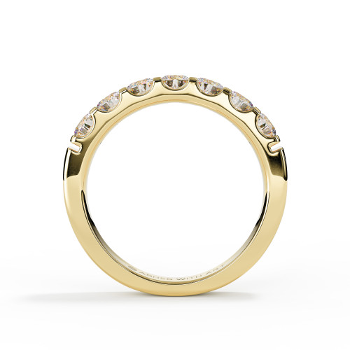 9ct Yellow Gold 3mm Eternity Stacking Diamond Ashes or Hair Ring