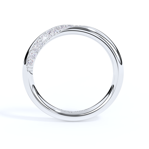 Silver Ashes Eternity Twist Design Ring