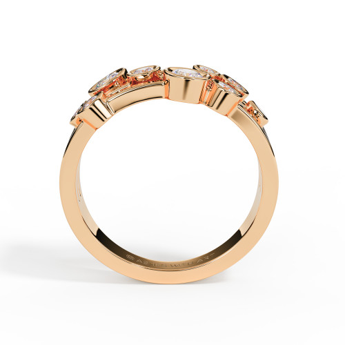 Ashes Secrets Chamber Droplet Crystal Ring in Rose Gold