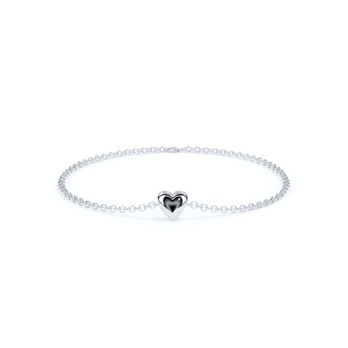 Mini Heart Ashes Forever Bracelet with Clasp