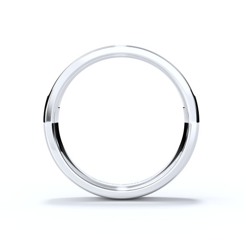 cremation ashes or hair ring diamond eternity with two rows in white gold