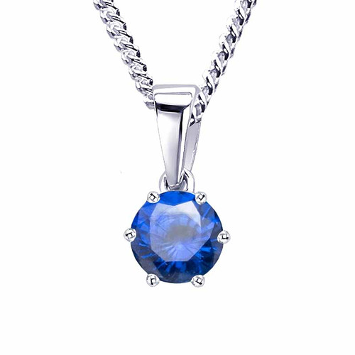 blue sapphire ashes necklace