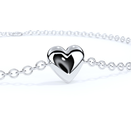 Mini Heart Ashes Forever Bracelet with Clasp