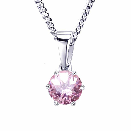 pink sapphire ashes pendant