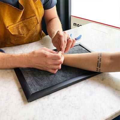 STEP FOUR: GET MEASURED FOR THE PERFECT FIT