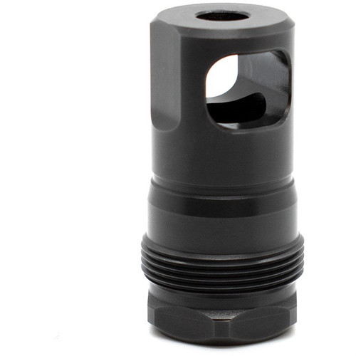 SPB MUZZLE BRAKE 0.280 1/2-28 THREADS SQUARE SHOULDER BLACK
