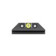 Night Fision Tritium Night Sight Set Yellow Front Black U-Notch Back for Glock