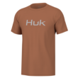 Huk Logo Short Sleeve Shirt Sunburn 2XL