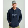 Huk Huk'd Up Logo Long Sleeve Hoodie Naval Academy L