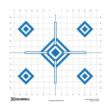 Caldwell Paper Target 16" Sight In Blue 10/ct