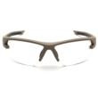 Pyramex Venture Gear Semtex 2.0 Shooting Glasses Tan Frame with Clear Anti-Fog Lens