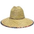 Outdoor Cap Natural Straw Stars & Stripes Brim One Size Fits Most