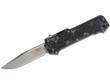 Hogue Compound OTF Automatic: 3.5" Clip Point Blade -Tumbled Finish G-Mascus Black G10 Frame