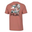Huk Fletch N Bones Short Sleeve Shirt Sunburn L