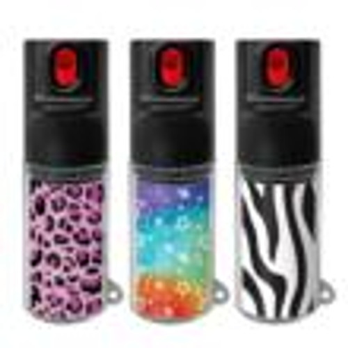 Mace Chameleon Pepper Spray Pink Stars Zebra