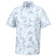 Huk Fish Bones Kona Short Sleeve Shirt Ice Water XL