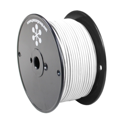 Pacer White 10 AWG Primary Wire - 250&#39;