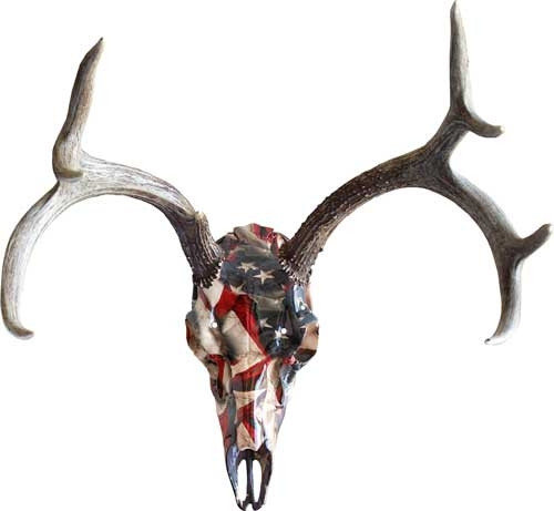 DEER SKULL MASTER KIT W/PSTNRMOUNTAIN MIKE'S AMERICAN FLAG 