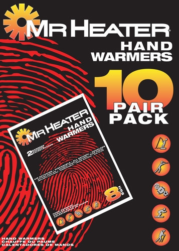 PAIRS PER PACKMR.HEATER HAND WARMERS 10 