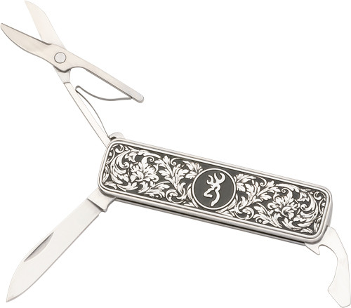 MULTI FUNCTION SCROLL ENGRAVEDBROWNING KNIFE MORGAN FOLDER 